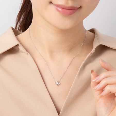 カナルヨンドシー Canal 4℃ ネックレス シルバー ネックレス キュービックジルコニア ネックレス