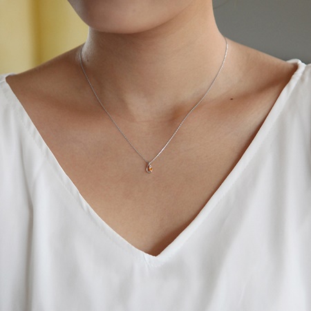 カナルヨンドシー Canal 4℃ ネックレス 【11月誕生石】 K10ホワイト