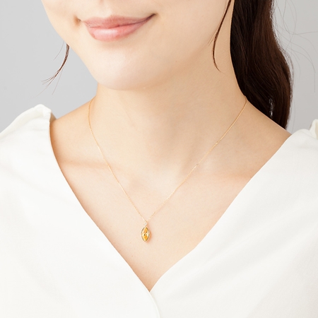 ヨンドシー 4℃ K18イエローゴールド ネックレス シトリン ダイヤモンド ブランド 正規品 新品 ギフト プレゼント 人気 おすすめ 誕生日 記念日 クリスマス 送料無料 ラッピング無料_1