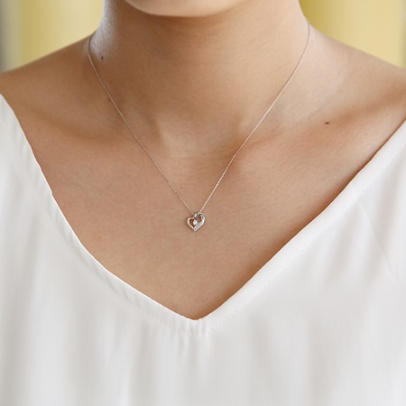 canal4℃ カナル4℃ K10WG ネックレス 1Pダイヤモンド Canal4℃ カナル  