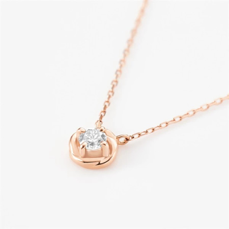 カナル4℃ ダイヤモンド10石 K10PG ネックレス 限定 カナルヨンドシー