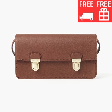 アニエスべー agnes b ショルダーバッグ aliceショルダーバッグ ブラウン ブランド 正規品 新品 ギフト プレゼント 人気 おすすめ 誕生日 記念日 クリスマス 送料無料 ラッピング無料