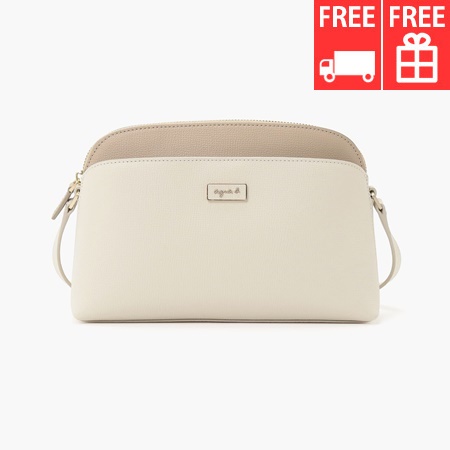 アニエスべー agnes b ショルダーバッグ アイボリー ブランド 正規品 新品 ギフト プレゼント 人気 おすすめ 誕生日 記念日 クリスマス 送料無料 ラッピング無料