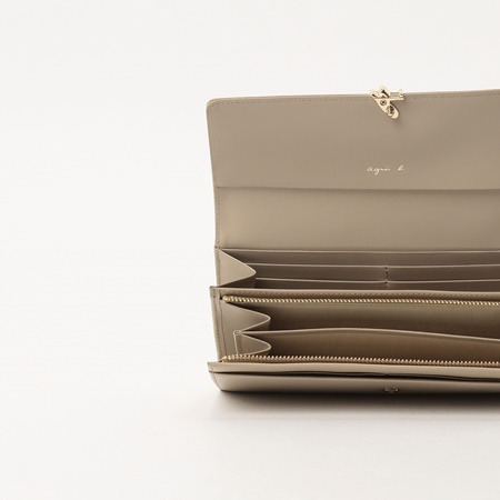 アニエスべー agnes b 財布 長財布 ロングウォレット ベージュ ブランド 正規品 新品 ギフト プレゼント 人気 おすすめ 誕生日 記念日 クリスマス 送料無料 ラッピング無料