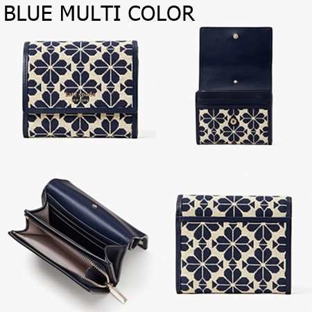 ケイトスペード kate spade 折財布 スペード フラワー ジャカード スモール ジップ ウォレット |au PAY マーケット