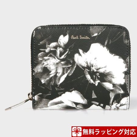 ポールスミス 財布 レディース 折財布 ハーフトーンフローラルプリント 2つ折り財布 ブラック Paul Smithの通販はau Pay マーケット Paris Lounge