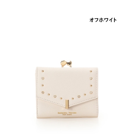 サマンサタバサプチチョイス Samantha Thavasa Petit Choice 財布 折財布 ゴールドスタッズ ブランド 正規品 新品 ギフト プレゼント 人気 おすすめ 誕生日 記念日 クリスマス 送料無料 ラッピング無料_1