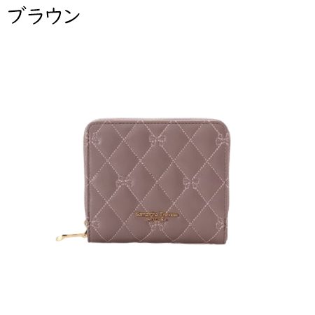 サマンサタバサプチチョイス Samantha Thavasa Petit Choice 折財布 リボンキルト ミニ財布 リボン レディース ブランド 正規品 新品 ギフト プレゼント 人気 おすすめ 誕生日 記念日 クリスマス 送料無料 ラッピング無料_1