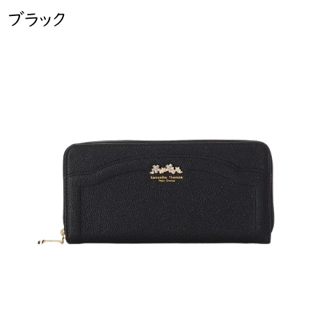 サマンサタバサプチチョイス Samantha Thavasa Petit Choice 長財布 ラメフラワービジュー ラウンドファスナー レディース ブランド 正規品 新品 ギフト プレゼント 人気 おすすめ 誕生日 記念日 クリスマス 送料無料 ラッピング無料_1