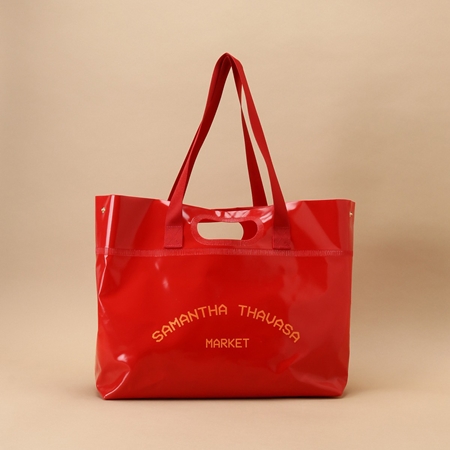 サマンサタバサ Samantha Thavasa バッグ ターポリン トートバッグ レッド ブランド 正規品 新品 ギフト プレゼント 人気 おすすめ 誕生日 記念日 クリスマス 送料無料 ラッピング無料_3