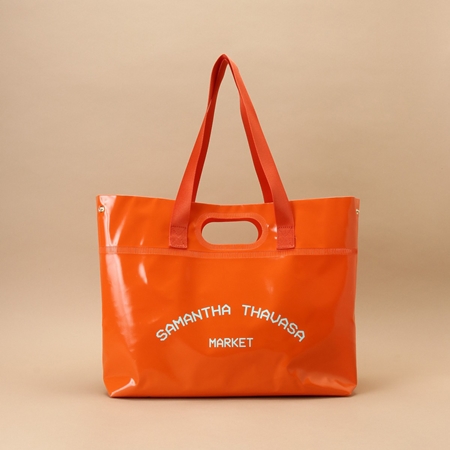 サマンサタバサ Samantha Thavasa バッグ ターポリン トートバッグ オレンジ ブランド 正規品 新品 ギフト プレゼント 人気 おすすめ 誕生日 記念日 クリスマス 送料無料 ラッピング無料_3