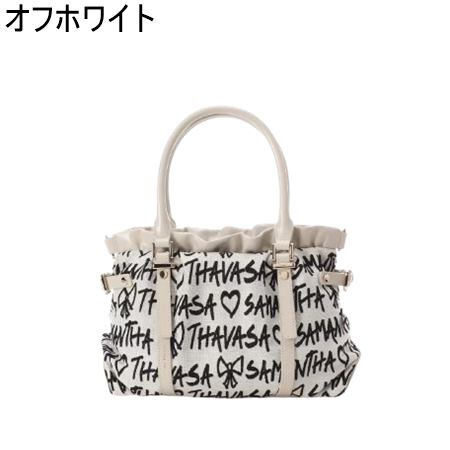 サマンサタバサ Samantha Thavasa スクリッタ柄サマンサ ルプリュ ミニョン ハンドバッグ ブランド 正規品 新品 ギフト プレゼント 人気 おすすめ 誕生日 記念日 クリスマス 送料無料 ラッピング無料_1