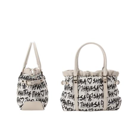 サマンサタバサ Samantha Thavasa スクリッタ柄サマンサ ルプリュ ミニョン ハンドバッグ ブランド 正規品 新品 ギフト プレゼント 人気 おすすめ 誕生日 記念日 クリスマス 送料無料 ラッピング無料_3