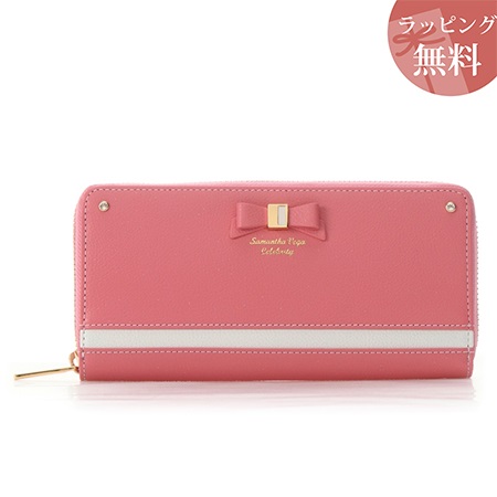 サマンサタバサ 財布 長財布 リボン ライン ピンク Samantha Vegaの通販はau Pay マーケット Paris Lounge