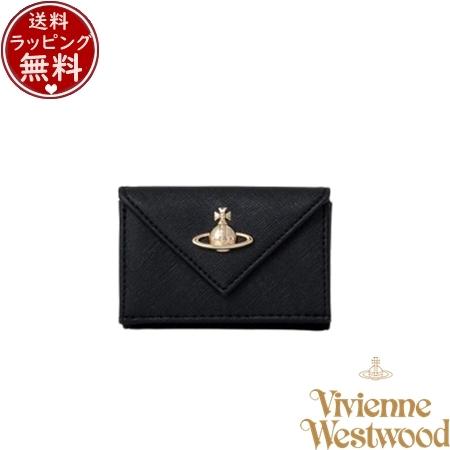 ヴィヴィアン ウエストウッド Vivienne Westwood 財布 折財布 SAFFIANO 三つ折りミニ財布 ブラック ブランド 正規品 新品 ギフト プレゼント 人気 おすすめ 誕生日 記念日 クリスマス 送料無料 ラッピング無料