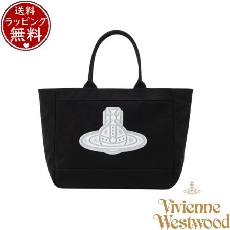 ヴィヴィアン ウエストウッド Vivienne Westwood バッグ トートバッグ CANVAS RUBBER ORB トートバッグL ブラック ブランド 正規品 新品 ギフト プレゼント 人気 おすすめ 誕生日 記念日 クリスマス 送料無料 ラッピング無料