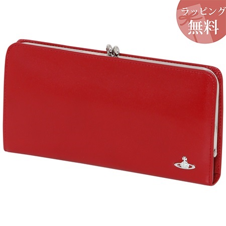 ヴィヴィアンウエストウッド 財布 長財布 口金 がま口 レディース ヴィンテージ WATER ORB レッド Vivienne Westwoodの通販は 27,040円