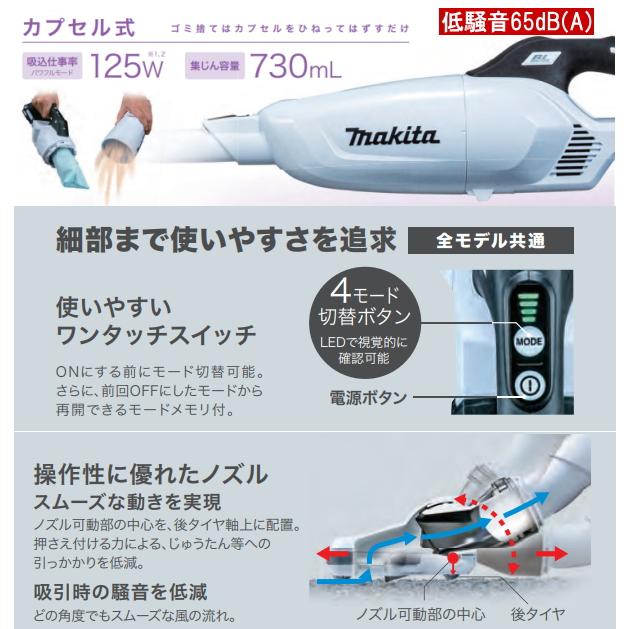 マキタ 新型18V 充電クリーナー CL284FDZOオリーブ本体 3.0AhバッテリーBL1830B 充電器DC18RF サイクロンと純正アタッチメント付完全セット CL284FDRFWタイプ_1