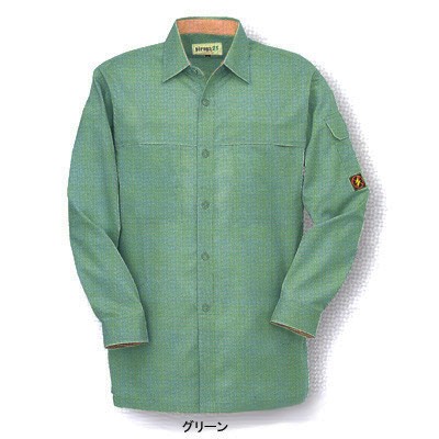 コーコス P-5588 防汚・製品制電 長袖シャツシャツ S〜LL 作業服 作業着の通販は