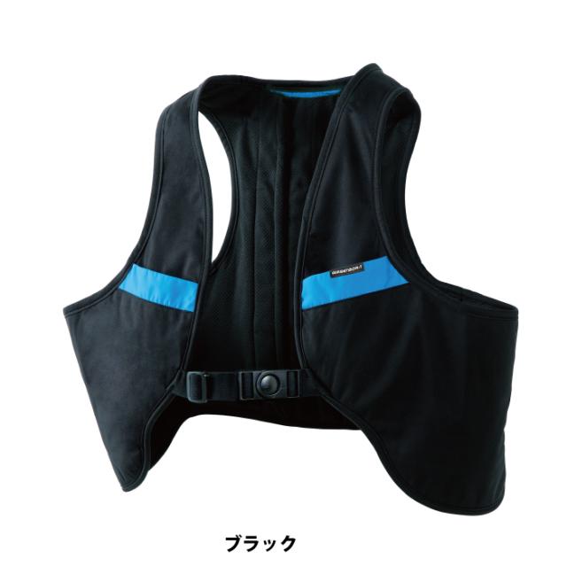 ファン付きウェア (服のみ) クロダルマ 作業服 26871 ウォータークーリングベストト S-F 春夏用