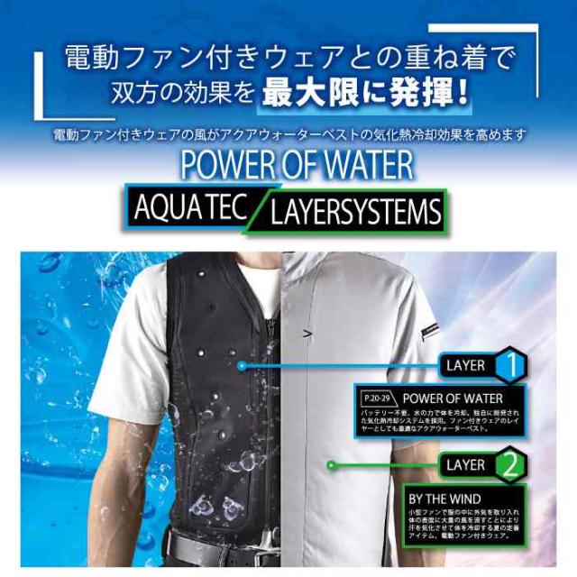ファン付きウェア 水冷 ビッグボーン bigborn 作業服 AT501 アクアウォーターベスト S-L 春夏 作業着 バッテリー不要の水冷インナー_13