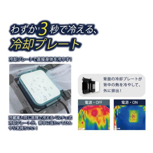 ファン付きウェア ビッグボーン bigborn 作業服 TH603 冷蔵服3 3L 春夏 作業着 (ウェア+ペルチェ+ファンセット) バッテリー別売