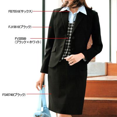 ヌーヴォ FJ15619 ジャケット 5号-19号 オフィスウェア 事務服 制服_2