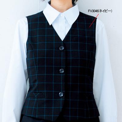 ヌーヴォ FV3046 ベスト 21号-23号 オフィスウェア 事務服 制服_1