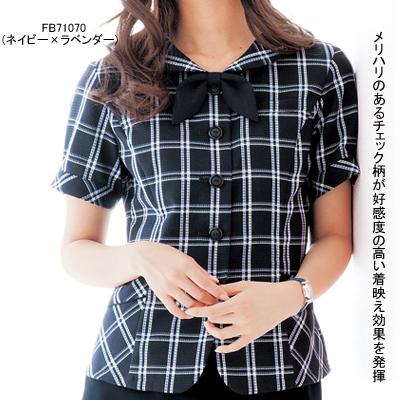 ヌーヴォ FB71070 オーバーブラウス 21号〜23号 オフィスウェア 事務服
