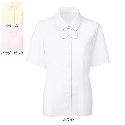 ヌーヴォ FB7088 ブラウス/リボン付（半袖） 21号〜23号 オフィスウェア 事務服 制服