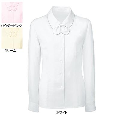 ヌーヴォ FB7545 ブラウス/リボン付（長袖） 5号〜19号 オフィスウェア 事務服 制服