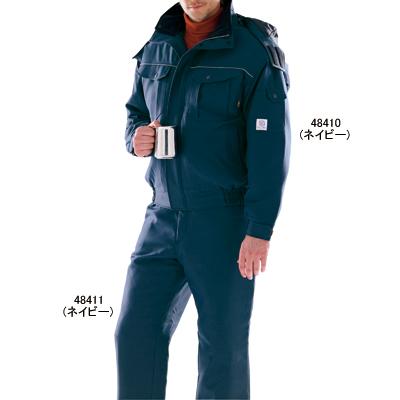 自重堂 作業服 48410 エコ製品制電防寒ブルゾン（フード付） M-LL 防寒着 防寒服 秋冬用 防寒ブルゾン 作業着_1