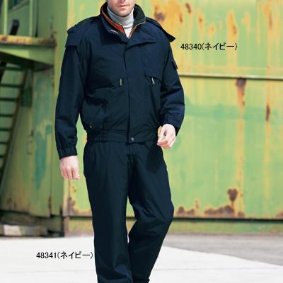 自重堂 作業服 48340 防水防寒ブルゾン（フード付） M-LL 防寒着 防寒服 秋冬用 防寒ブルゾン 作業着_1