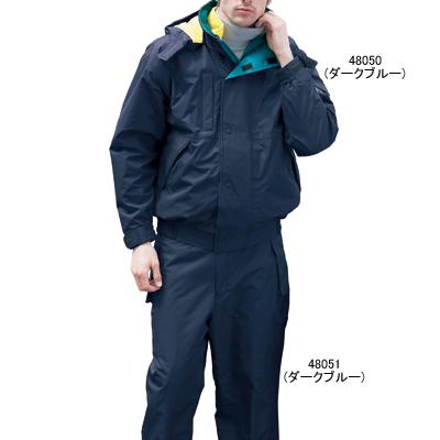 自重堂 作業服 48050 ダブルライナー防水防寒ブルゾン（フード付） XL 防寒着 防寒服 秋冬用 防寒ブルゾン 作業着_1