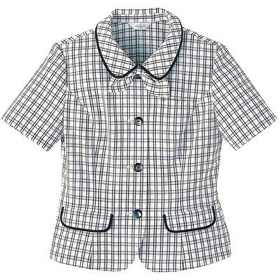 ピエ L5560-01 オーバーブラウス 17号〜19号 オフィスウェア 事務服 制服