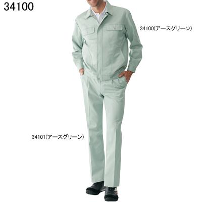 自重堂 作業服 34100 形態安定長袖ブルゾン 4L 春夏用 作業着_1