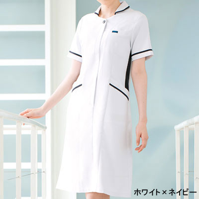 ソワンクレエ 3017EW ワンピース SS-4L 医療白衣・介護服