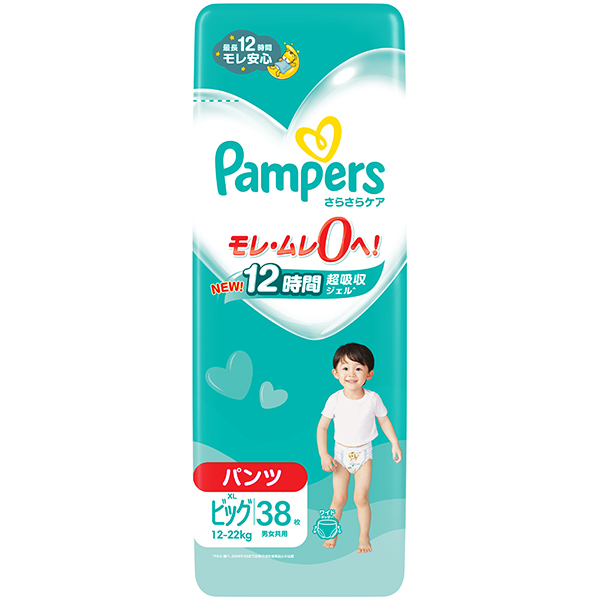 パンパース　さらさらケアパンツ　スーパージャンボビッグ　38枚×4パック(1ケース)(PP)