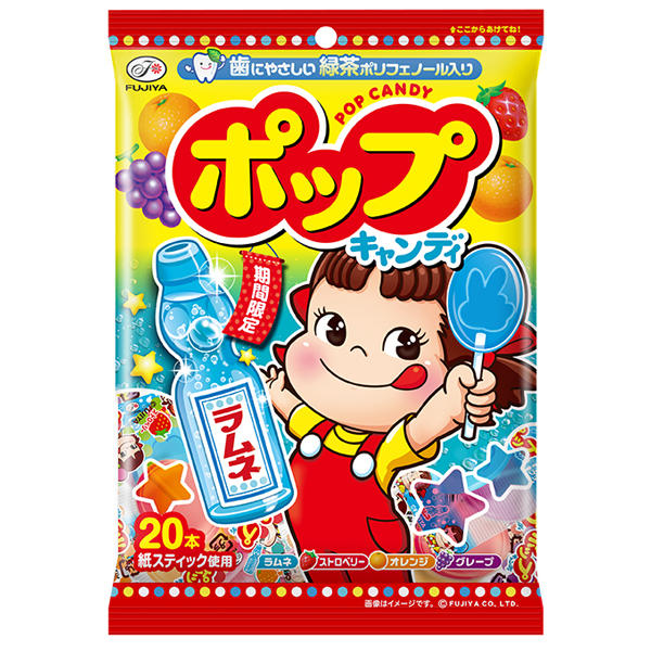 不二家　ポップキャンディ袋 20本×48個入り(1ケース)（SB）