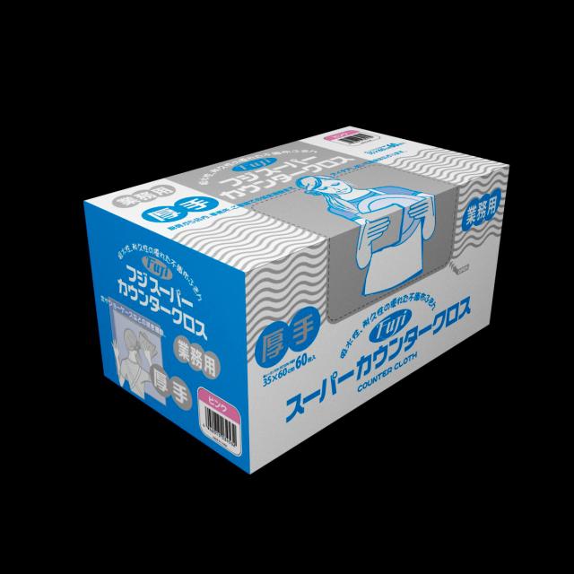 フジスーパーカウンタークロス厚手ブルー６０Ｐ×６の通販は