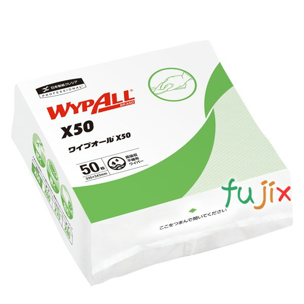 クレシア ワイプオール X50  4つ折り パルプ＋ポリプロピレン 50枚×18パック／ケース　60550 10,087円