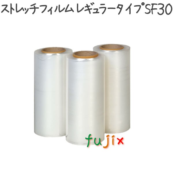 ストレッチフィルム レギュラータイプ LLDPE 透明 0.018mm 幅300mm