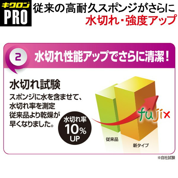 業務用 スポンジ たわし A-631 キクロンプロ スポンジたわしハード グリーン 120個 ／ケース_2