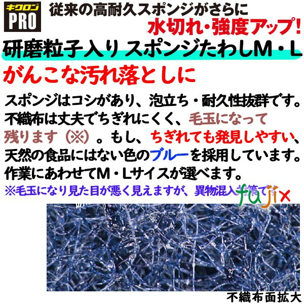 業務用 スポンジ たわし A-631 キクロンプロ スポンジたわしハード グリーン 120個 ／ケース_3