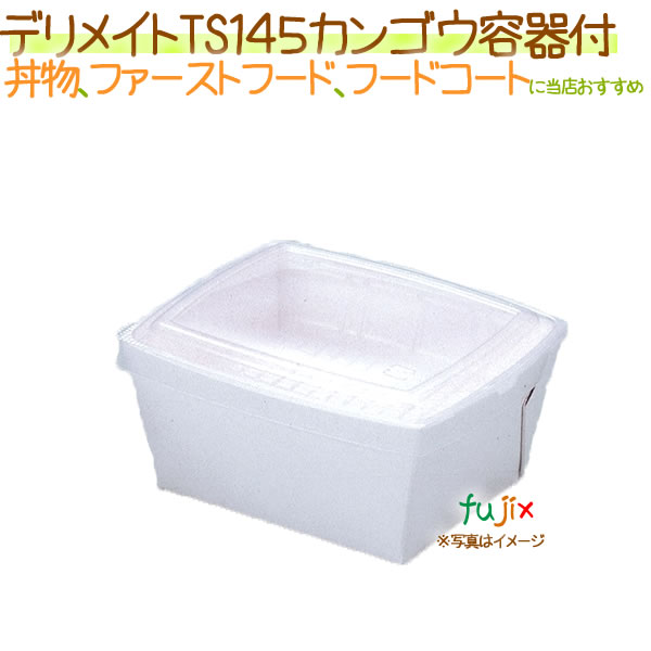 デリメイト TS145　カンゴウ容器付き　無地 300枚/ケースの通販は 17,738円
