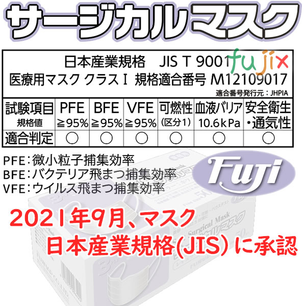 フジ ソフトサージカルマスク（3PLY）ホワイト 50枚×60箱／ケース【業務用】【医療用】サージカル マスク_4