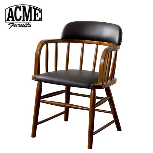 ACME Furniture アクメファニチャー OAKS ARM CHAIR_PVC ブラック オーク アームチェア PVCブラック 家具 ダイニングチェア