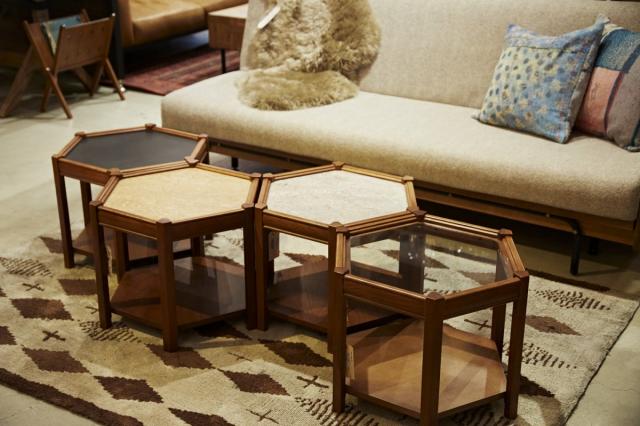 BROOKS HEXAGON TABLE ガラス ブルックスヘキサゴンテーブル（テーブル