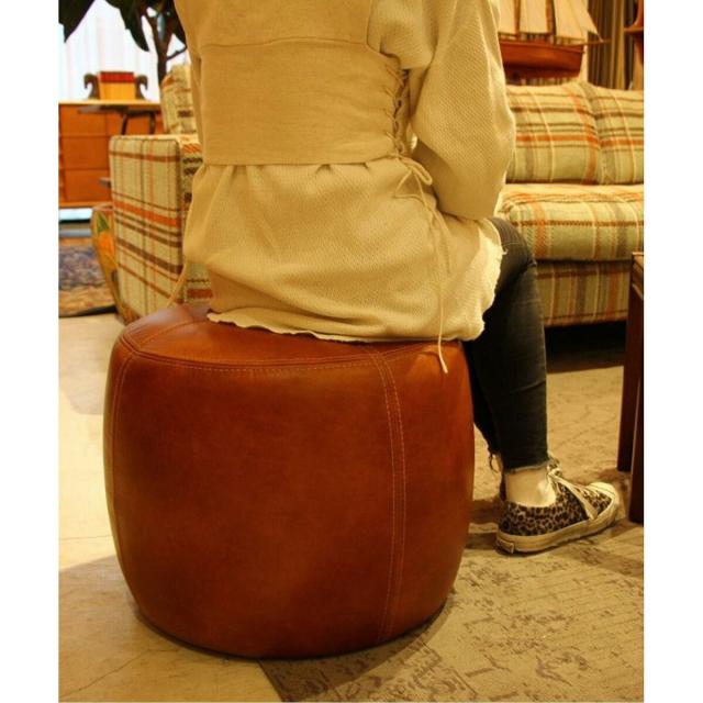 ACME Furniture アクメファニチャー OAKS LEATHER STOOL_smooth オーク