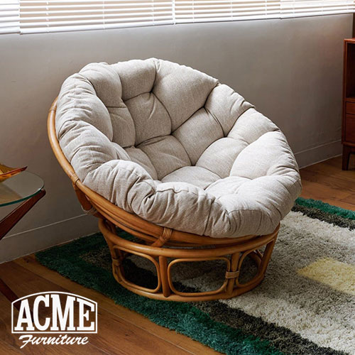 ACME Furniture アクメファニチャー WICKER EASY CHAIR 2nd IVORY 